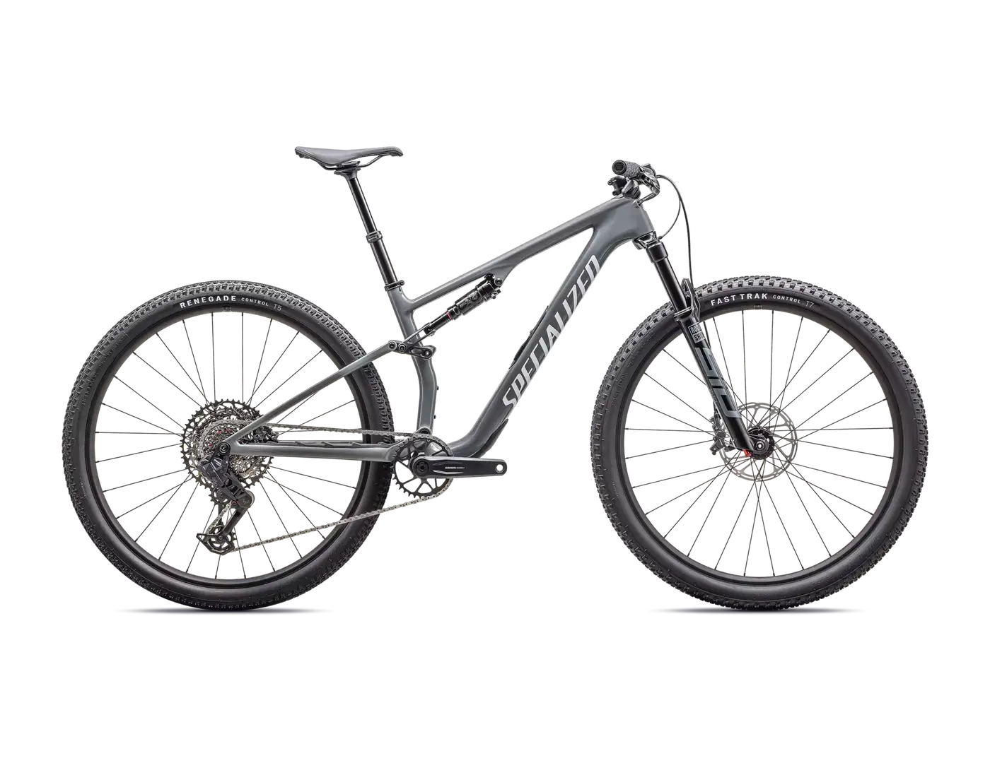 Rower Specialized Epic 8 Comp Gloss Ashen Gray / White 2025